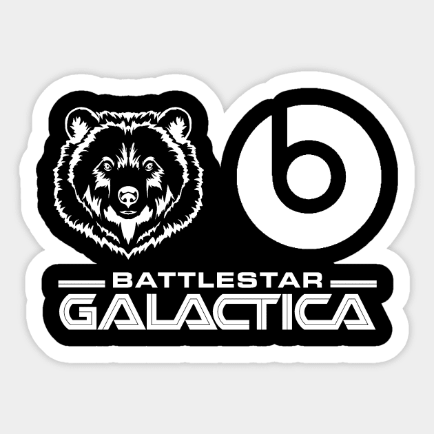 Bears, Beatz, Battlestar Galactica Sticker by Rich McRae